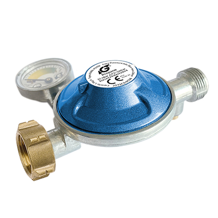 gas regulator with meter